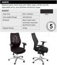AM200 Chair Range And Specifications